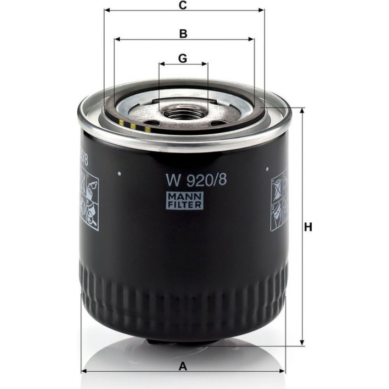 Ölfilter W 920/8 Ölfilter W 920/8