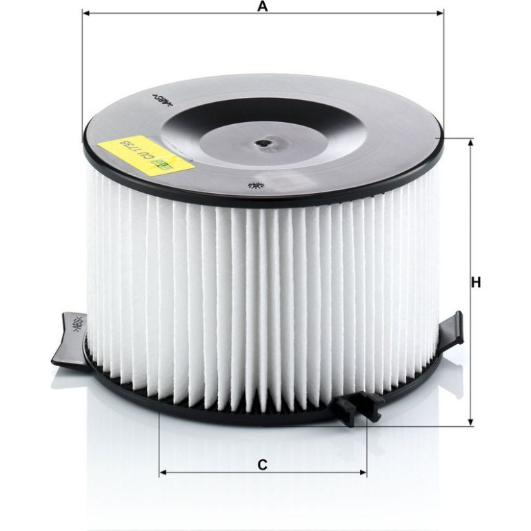 MANN-FILTER CU 1738 Innenraumfilter, Partikelfilter