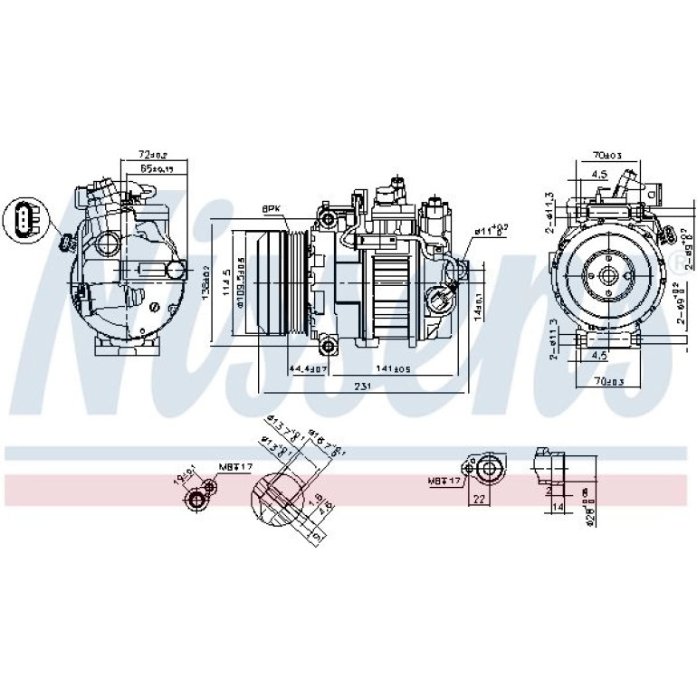 Kompressor, Klimaanlage 890552 Kompressor, Klimaanlage 890552