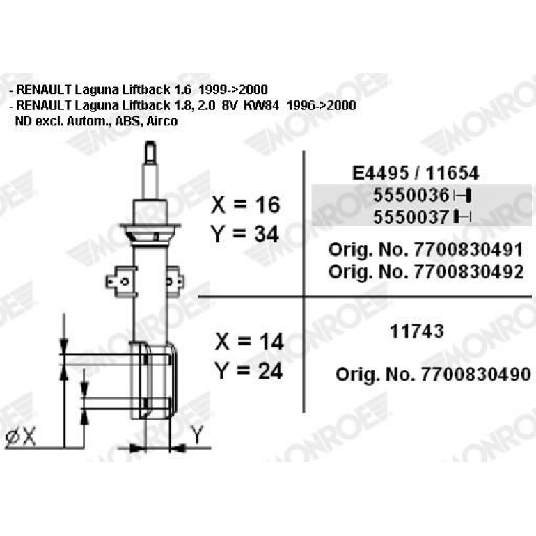 Stoßdämpfer 11743 Stoßdämpfer 11743