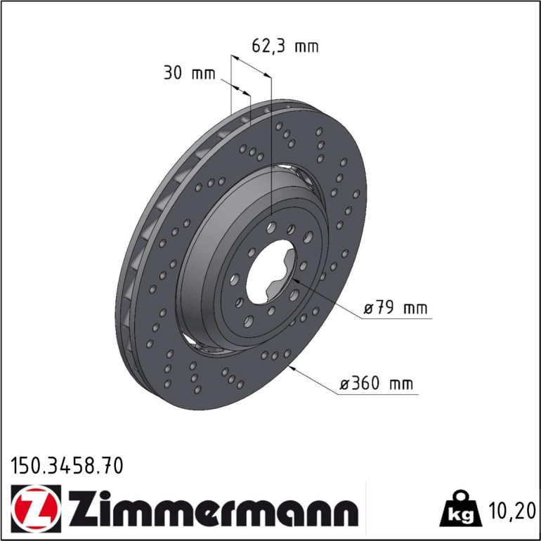 Bremsscheibe 150.3458.70