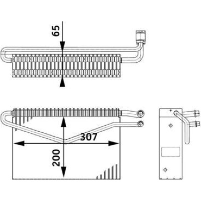 Verdampfer, Klimaanlage AE 67 000P Verdampfer, Klimaanlage AE 67 000P