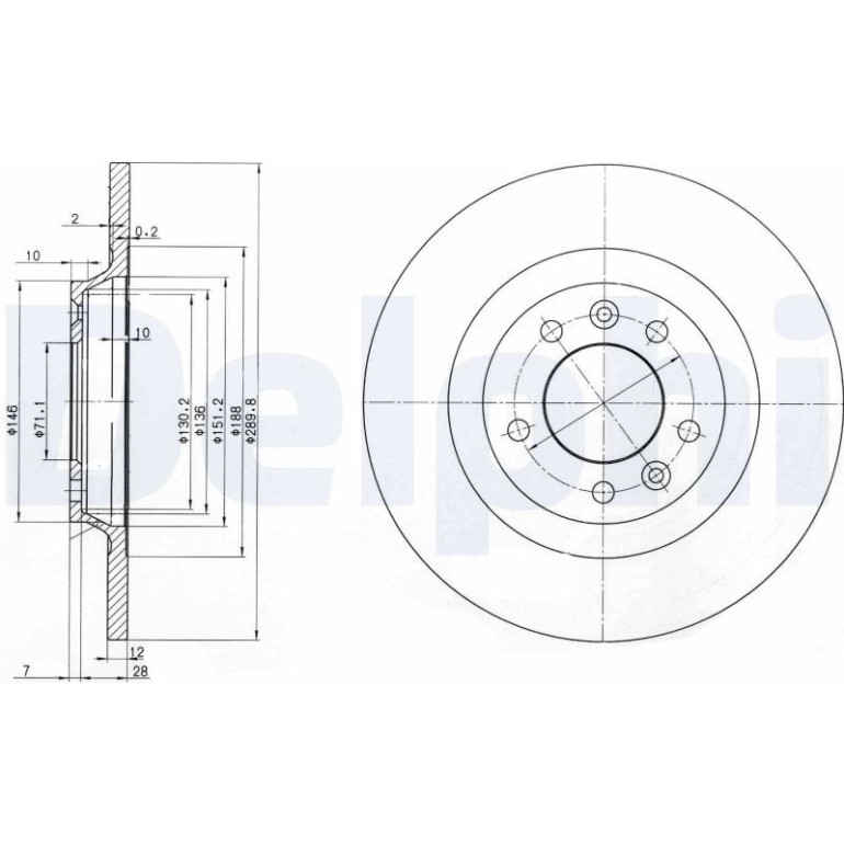 Bremsscheibe BG3836 Bremsscheibe BG3836