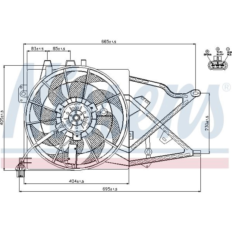 Lüfter, Motorkühlung 85208 Lüfter, Motorkühlung 85208