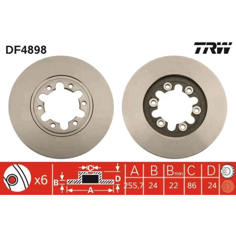 Bremsscheibe DF4898 Bremsscheibe DF4898