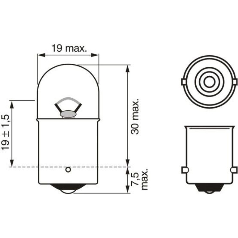 Glühlampe, Park-/Positionsleuchte 1 987 301 058 Glühlampe, Park-/Positionsleuchte 1 987 301 058