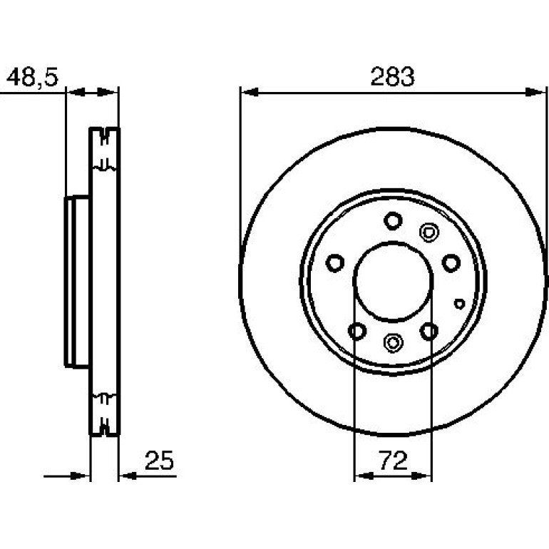 Bremsscheibe 0 986 479 132 Bremsscheibe 0 986 479 132