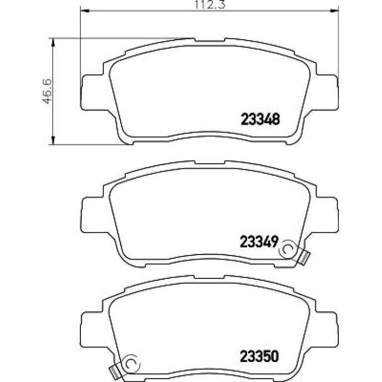 Bremsbelagsatz, Scheibenbremse 8DB 355 017-071 Bremsbelagsatz, Scheibenbremse 8DB 355 017-071