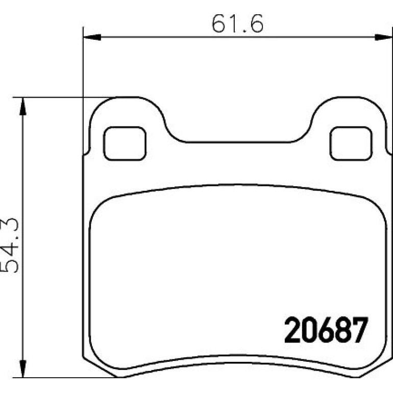 Bremsbelagsatz, Scheibenbremse 8DB 355 007-351 Bremsbelagsatz, Scheibenbremse 8DB 355 007-351
