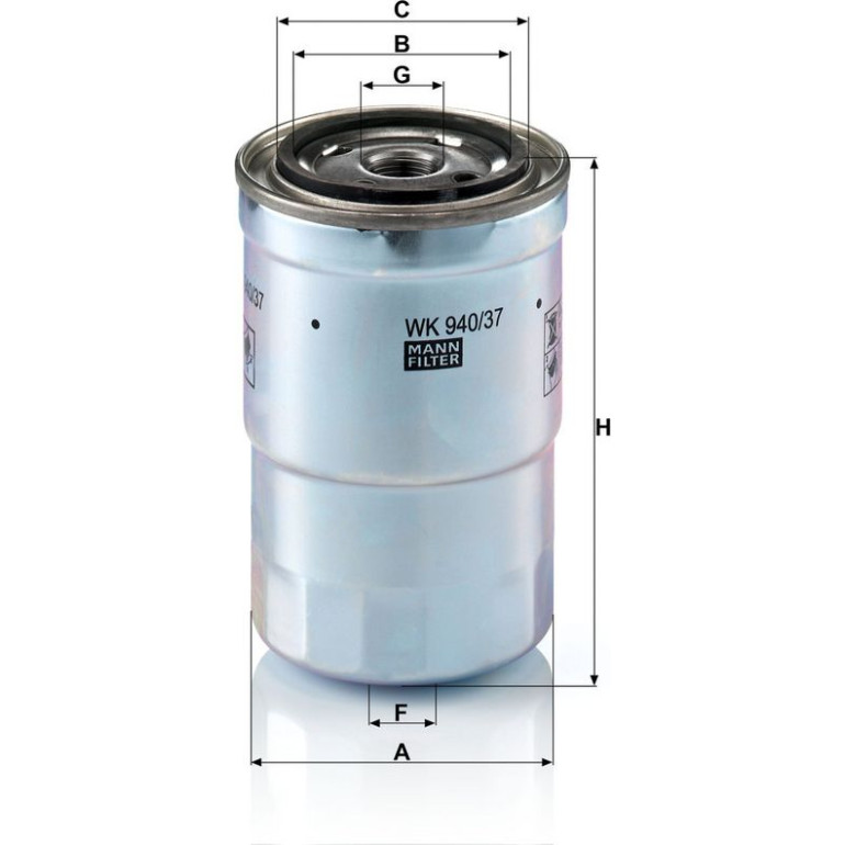 Kraftstofffilter WK 940/37 X Kraftstofffilter WK 940/37 X