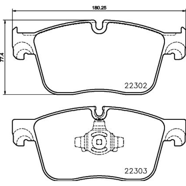 Bremsbelagsatz, Scheibenbremse 8DB 355 024-661 Bremsbelagsatz, Scheibenbremse 8DB 355 024-661
