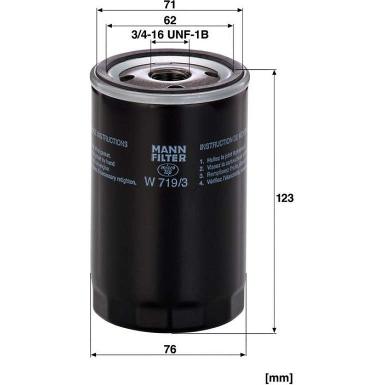 Ölfilter W 719/3