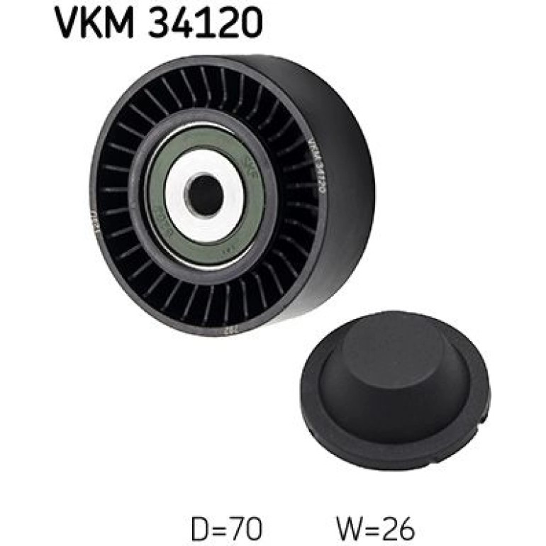 Umlenk-/Führungsrolle, Keilrippenriemen VKM 34120 Umlenk-/Führungsrolle, Keilrippenriemen VKM 34120