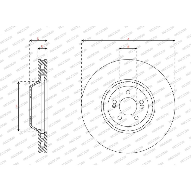 Bremsscheibe DDF2521C-1