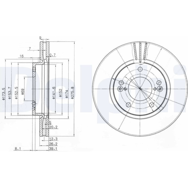 Bremsscheibe BG3721 Bremsscheibe BG3721