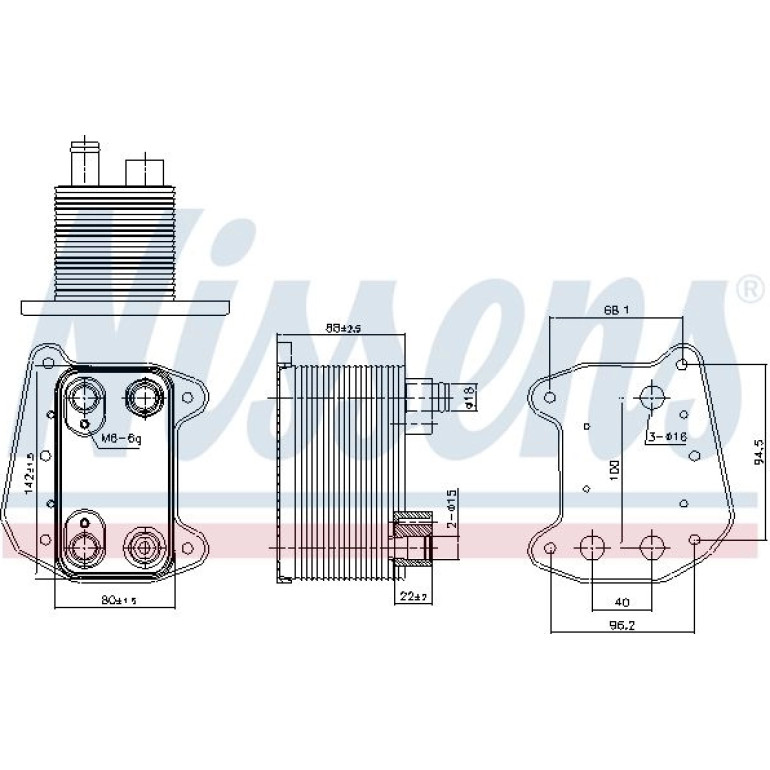 Ölkühler, Motoröl 90832 Ölkühler, Motoröl 90832