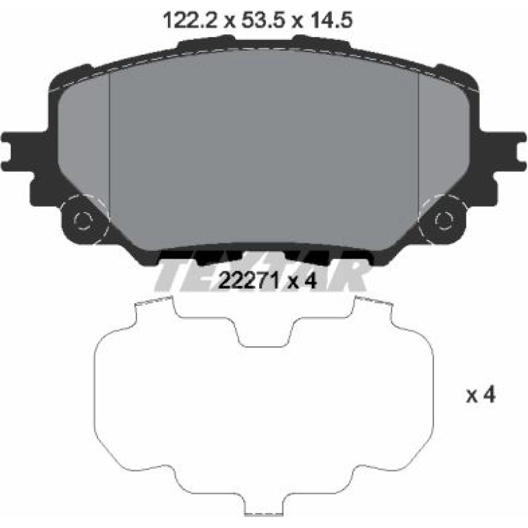 Bremsbelagsatz, Scheibenbremse 2227101 Bremsbelagsatz, Scheibenbremse 2227101