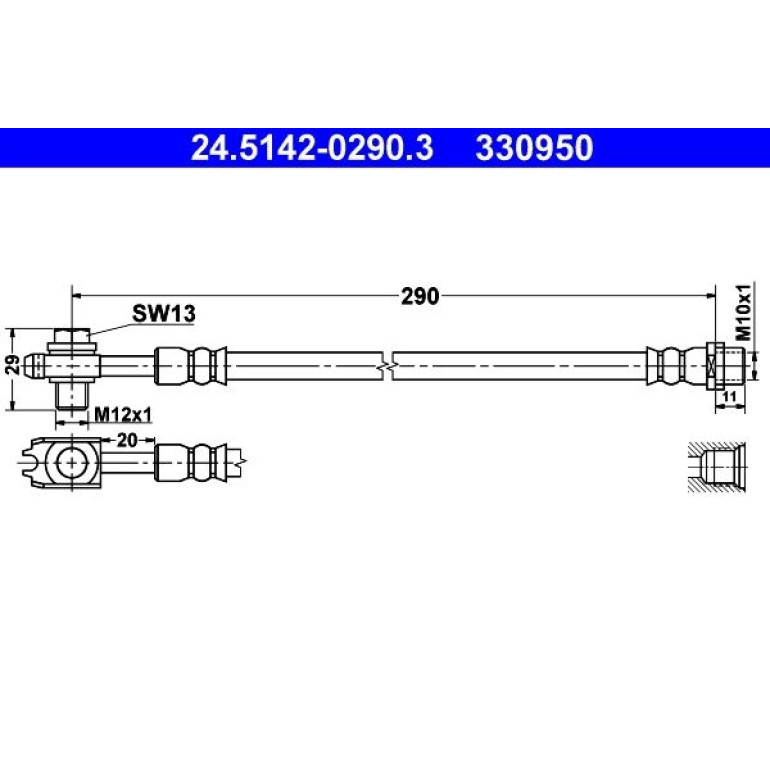 Bremsschlauch 24.5142-0290.3 Bremsschlauch 24.5142-0290.3