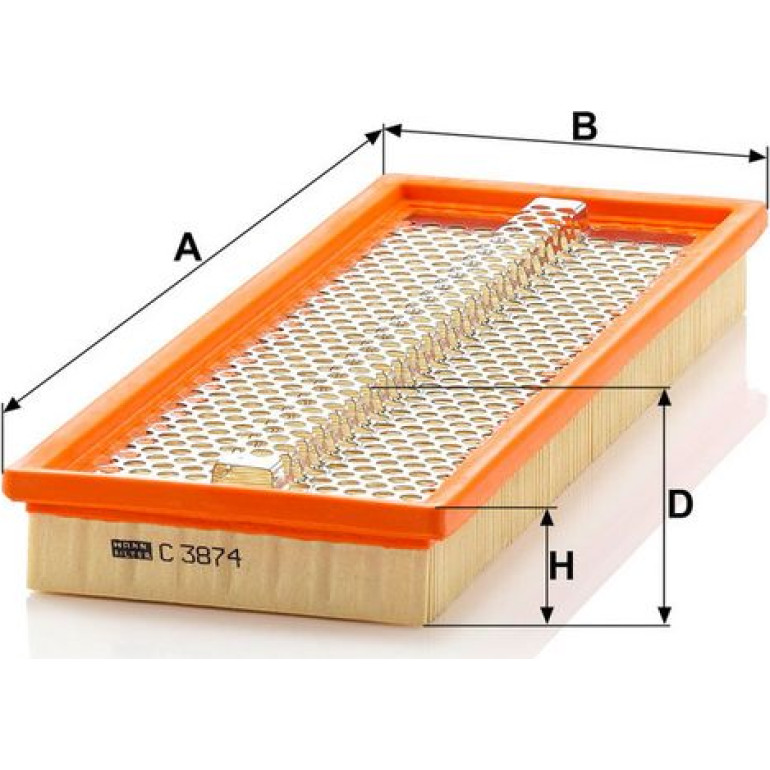 MANN-FILTER C 3874 Luftfilter MANN-FILTER C 3874 Luftfilter