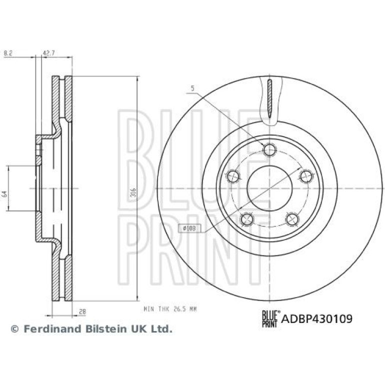 Bremsscheibe ADBP430109
