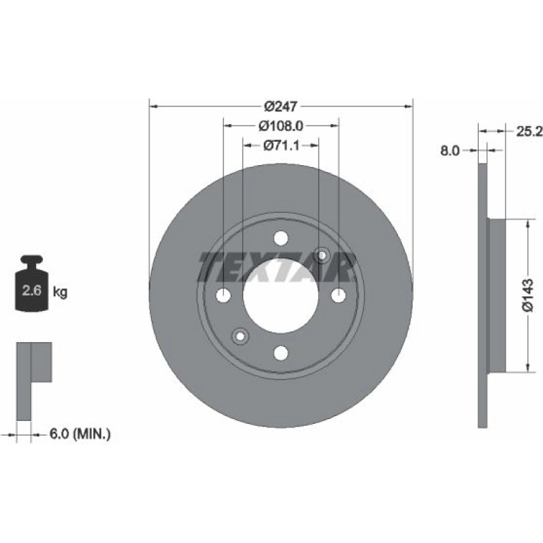 Bremsscheibe 92055003