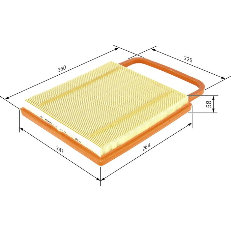 BOSCH 1 457 433 574 Luftfilter BOSCH 1 457 433 574 Luftfilter
