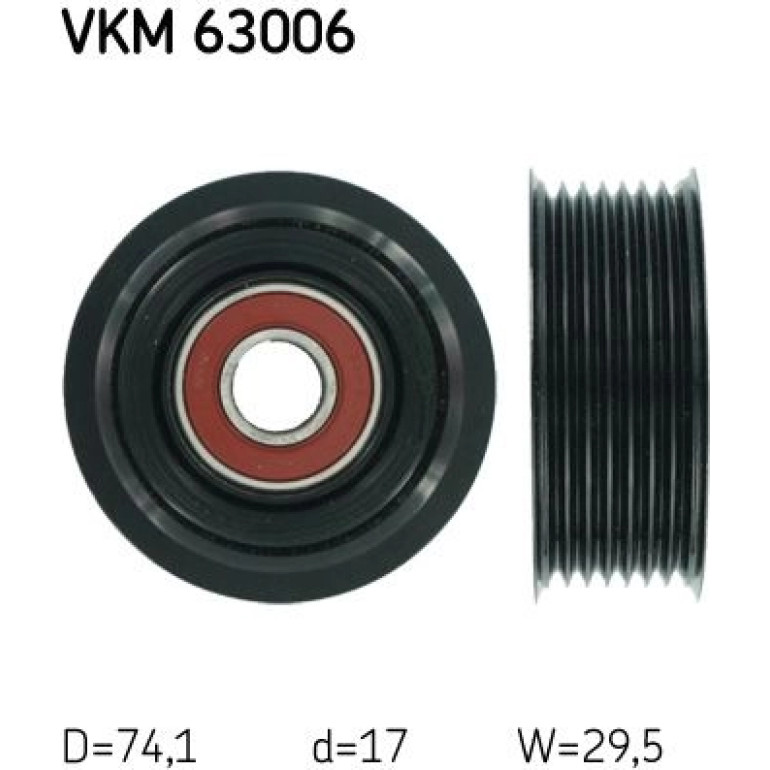 Umlenk-/Führungsrolle, Keilrippenriemen VKM 63006