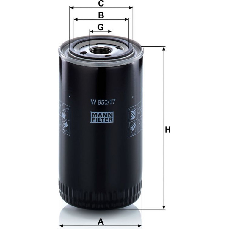 Ölfilter W 950/17 Ölfilter W 950/17