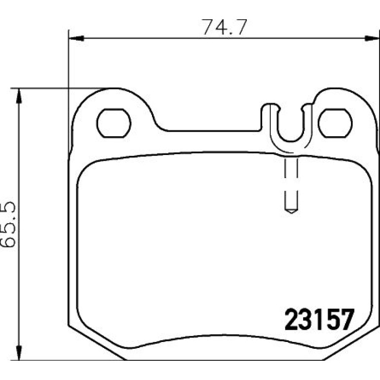 Bremsbelagsatz, Scheibenbremse 8DB 355 008-831