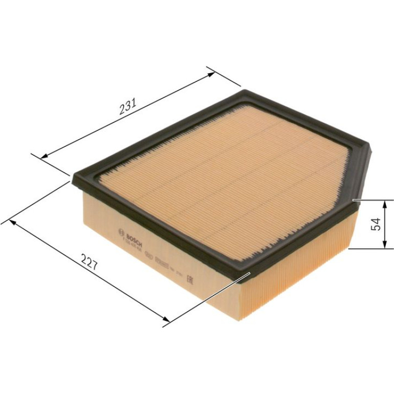 BOSCH F 026 400 456 Luftfilter