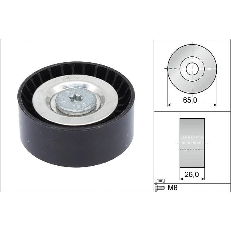 Umlenk-/Führungsrolle, Keilrippenriemen 532 0571 10