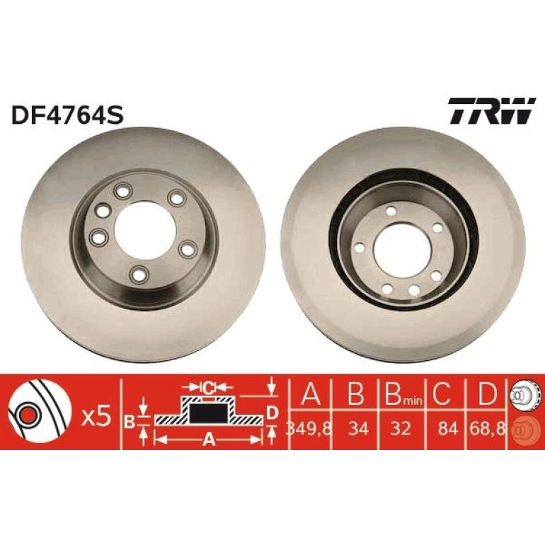 Bremsscheibe DF4764S Bremsscheibe DF4764S