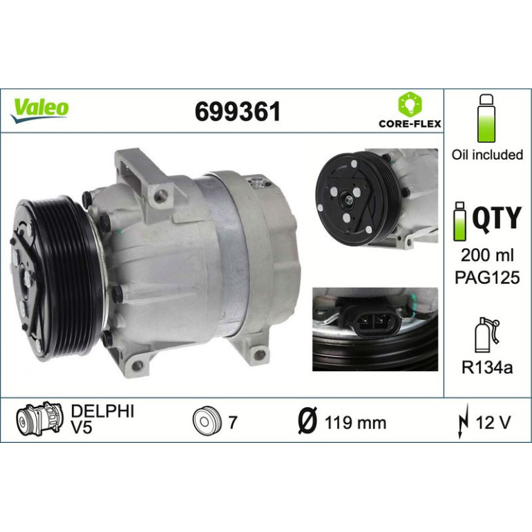 Kompressor, Klimaanlage 699361 Kompressor, Klimaanlage 699361