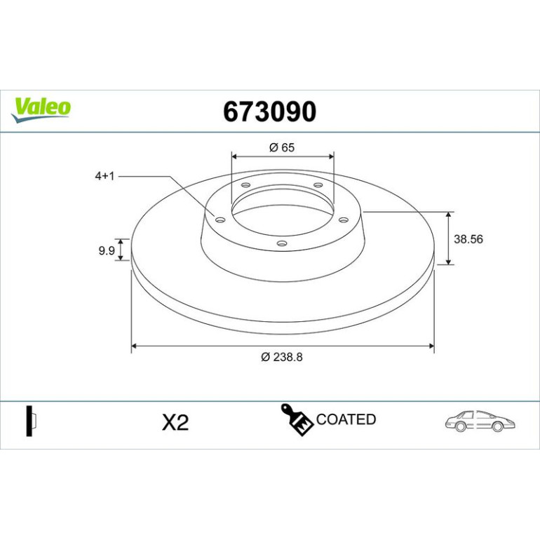 Bremsscheibe 673090 Bremsscheibe 673090