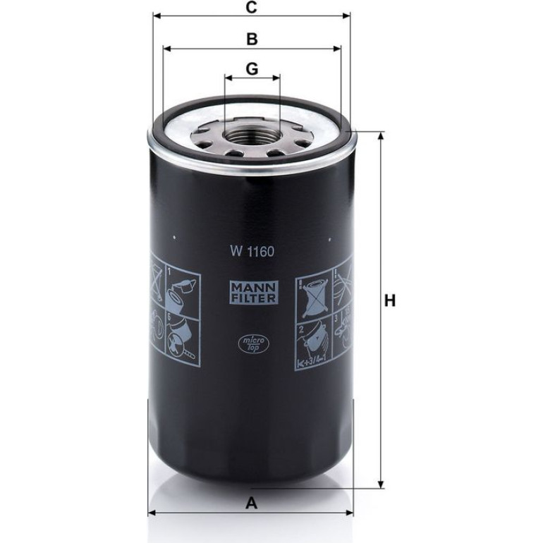 Ölfilter W 1160 Ölfilter W 1160