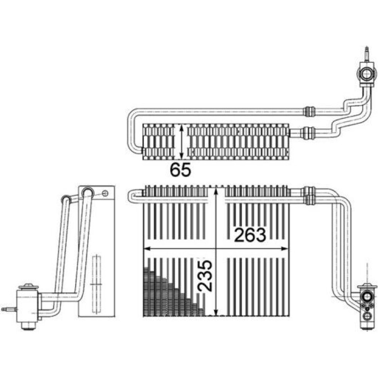 Verdampfer, Klimaanlage AE 107 000P Verdampfer, Klimaanlage AE 107 000P