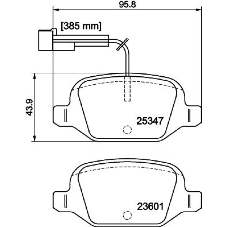 Bremsbelagsatz, Scheibenbremse 8DB 355 019-631 Bremsbelagsatz, Scheibenbremse 8DB 355 019-631