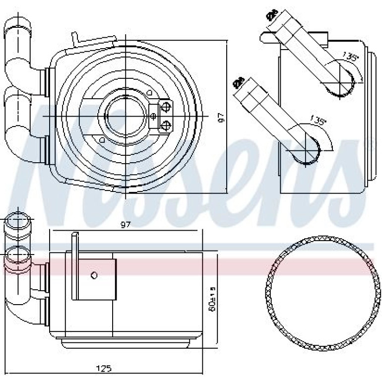 Ölkühler, Motoröl 90695 Ölkühler, Motoröl 90695