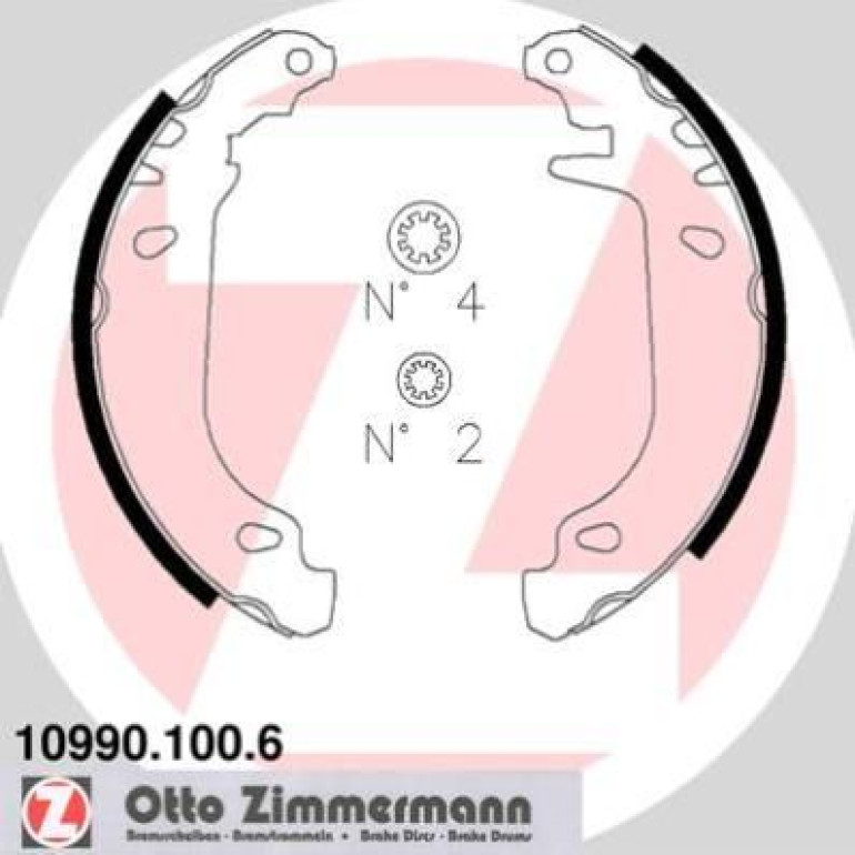 Bremsbackensatz 10990.100.6 Bremsbackensatz 10990.100.6