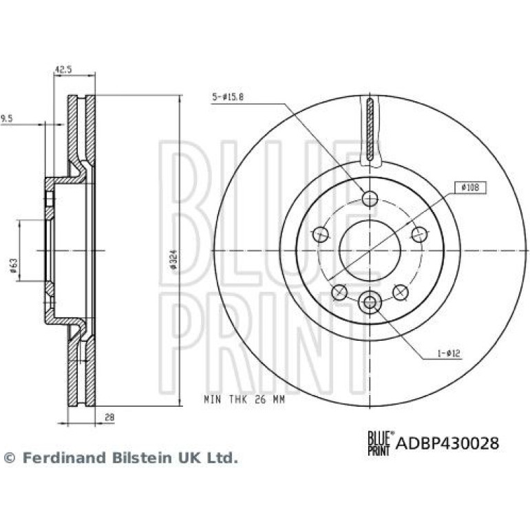Bremsscheibe ADBP430028 Bremsscheibe ADBP430028