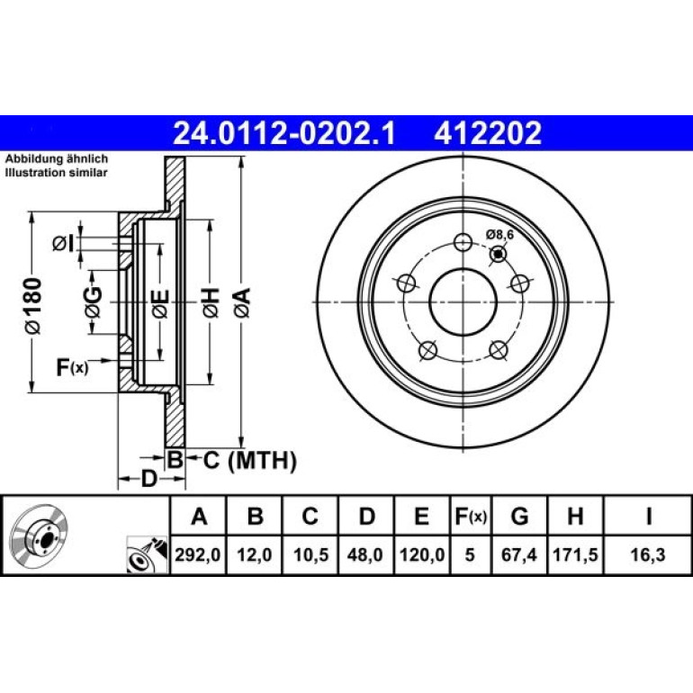Bremsscheibe 24.0112-0202.1