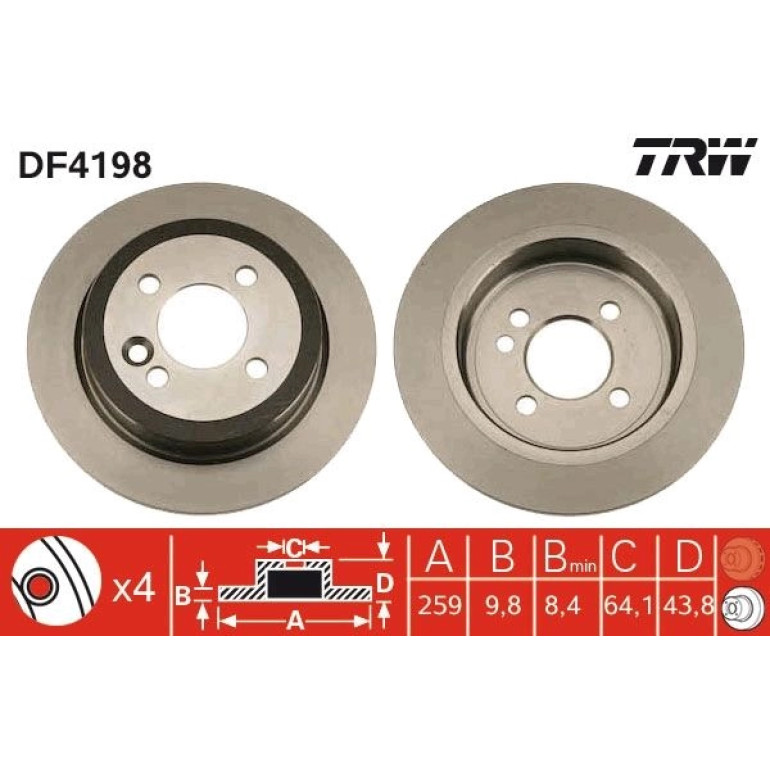 Bremsscheibe DF4198