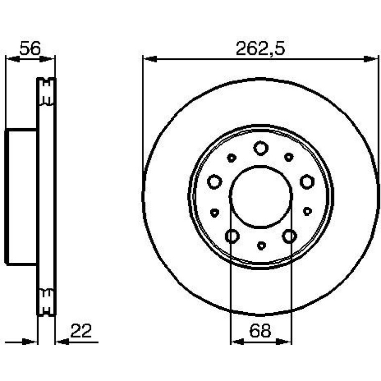 Bremsscheibe 0 986 478 283 Bremsscheibe 0 986 478 283