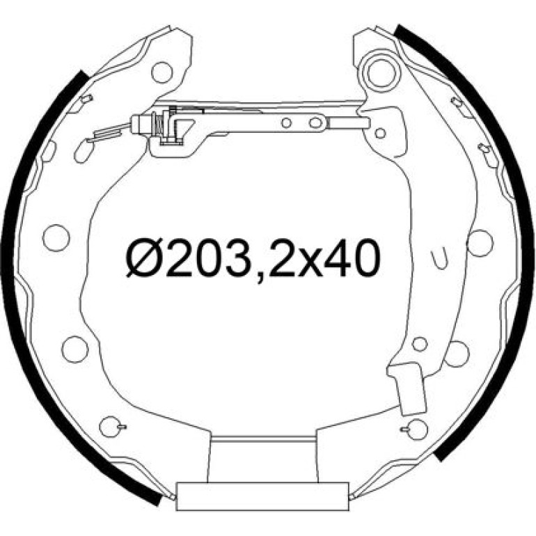 Bremsbackensatz 554965