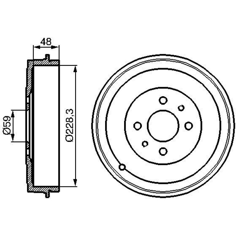 Bremstrommel 0 986 477 088 Bremstrommel 0 986 477 088