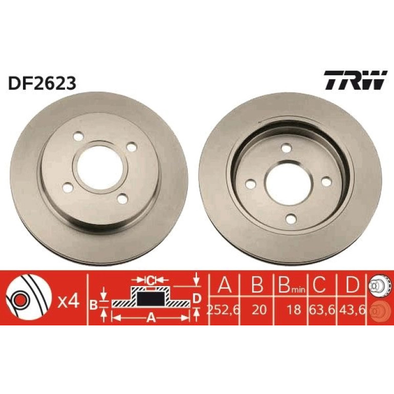 Bremsscheibe DF2623 Bremsscheibe DF2623