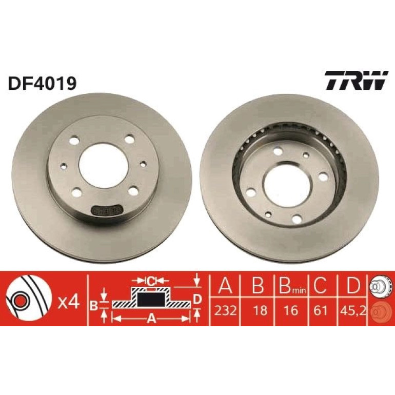 Bremsscheibe DF4019