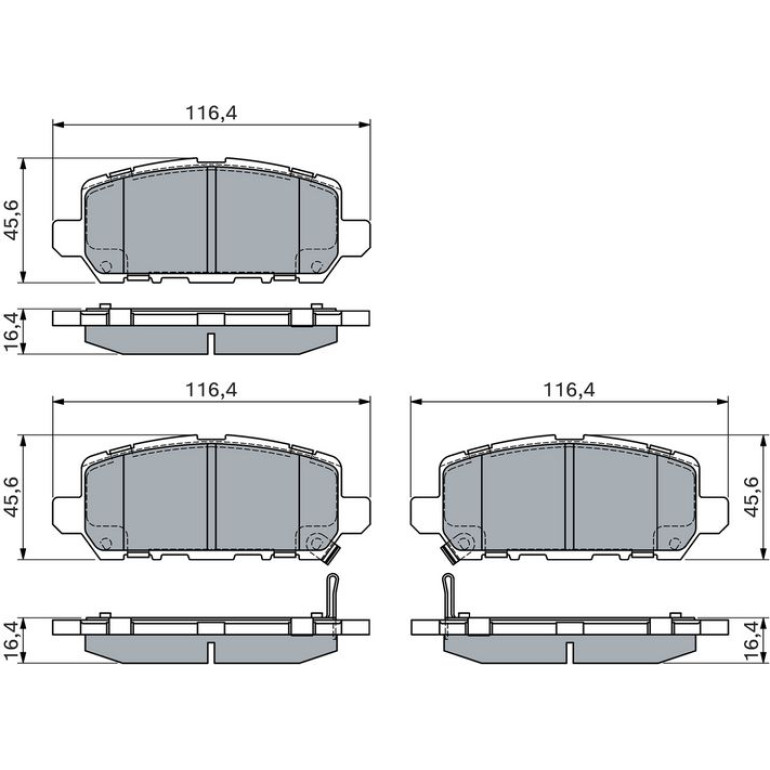 Bremsbelagsatz, Scheibenbremse 0 986 494 838 Bremsbelagsatz, Scheibenbremse 0 986 494 838