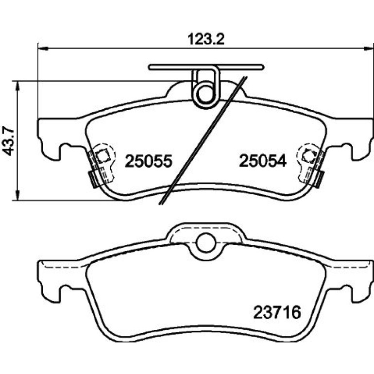 Bremsbelagsatz, Scheibenbremse 8DB 355 020-501