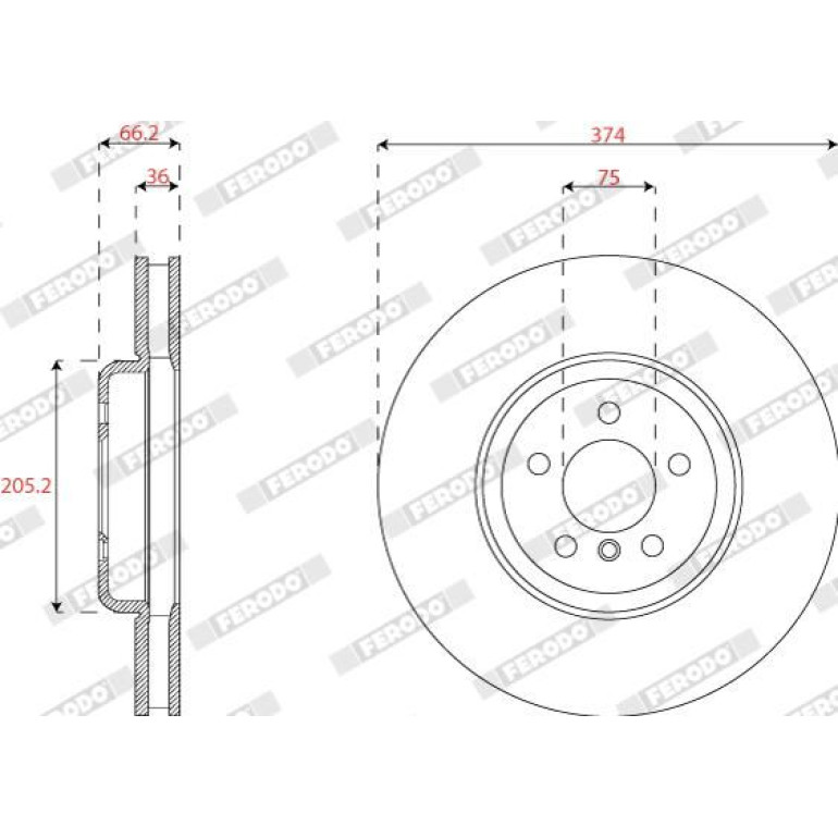 Bremsscheibe DDF2042RC-1 Bremsscheibe DDF2042RC-1